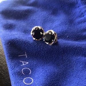 Tacori Crescent Crown Black Onyx Studs